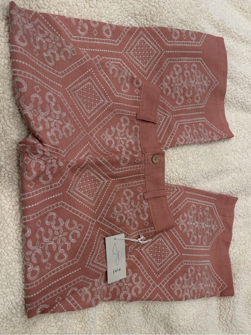 Joie Dusty Rose Linen / Rayon Pants - NEW WITH TAGS - Picture 3 of 9